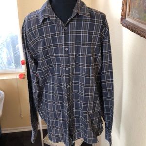 John Varvatos Sz L L/S Plaid Shirt
